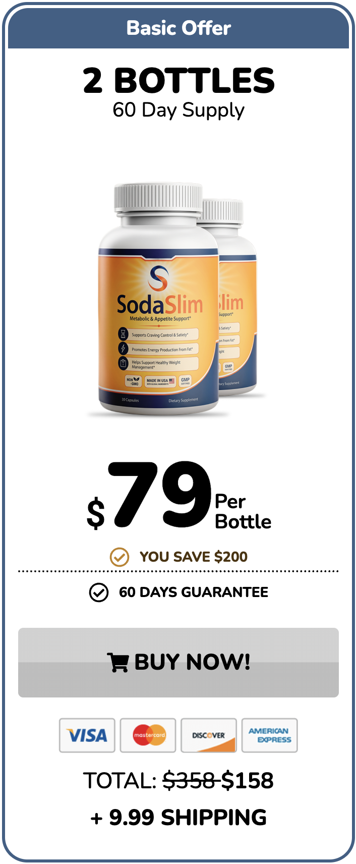 SlimSoda buy now 1 bottle